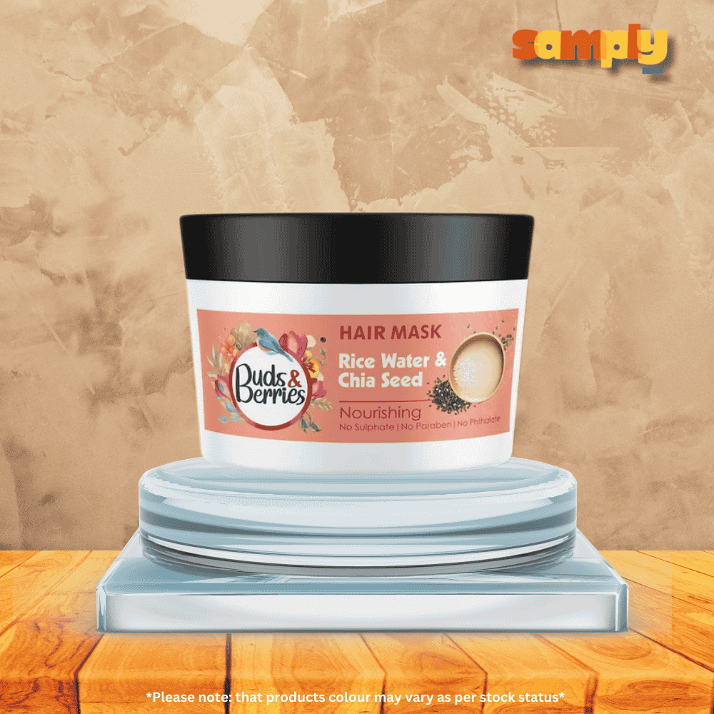 Buds & Berries Rice Water and Chia Seeds Nourishing Hair Mask | 200 ml