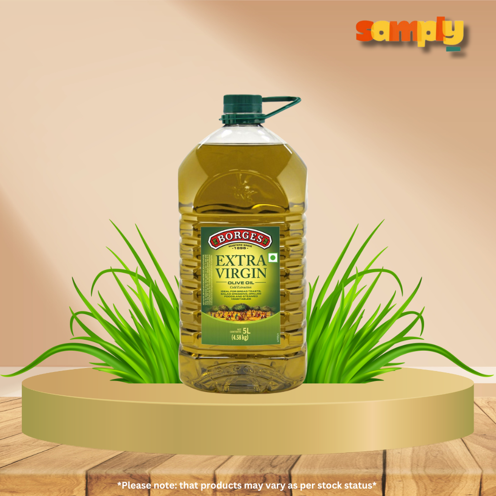 Borges Extra Virgin Olive Oil - 5 L |First cold extraction|75% MUFA