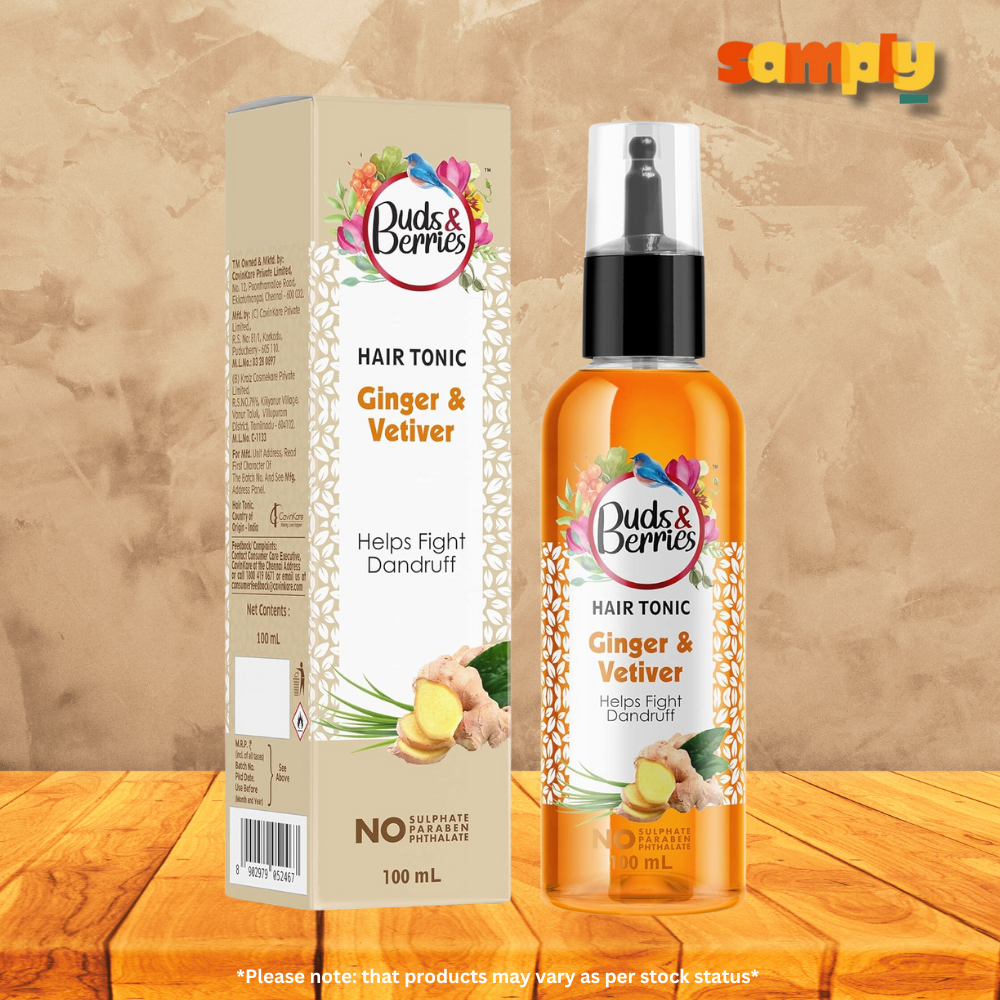 Buds & Berries Ginger and Vetiver Anti-Dandruff Hair Tonic