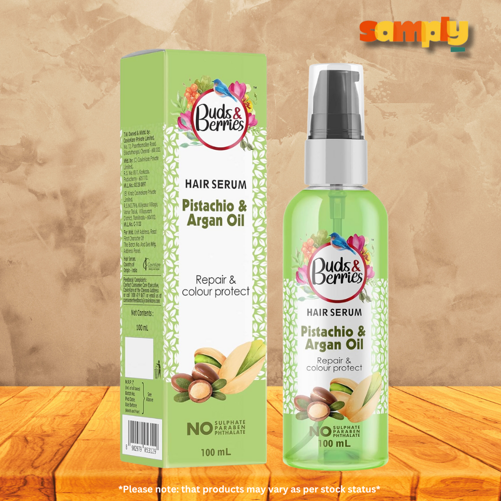 Buds & Berries Pistachio and Argan Oil Colour Protectant Hair Serum