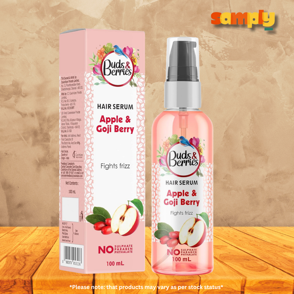 Buds & Berries Apple and Goji Berry Frizz Control Hair Serum